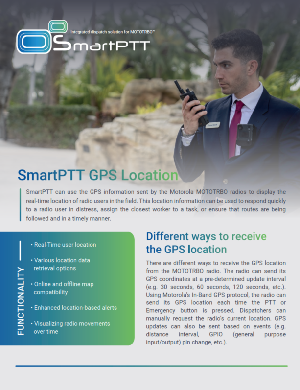 SmartPTT GPS Location Leaflet