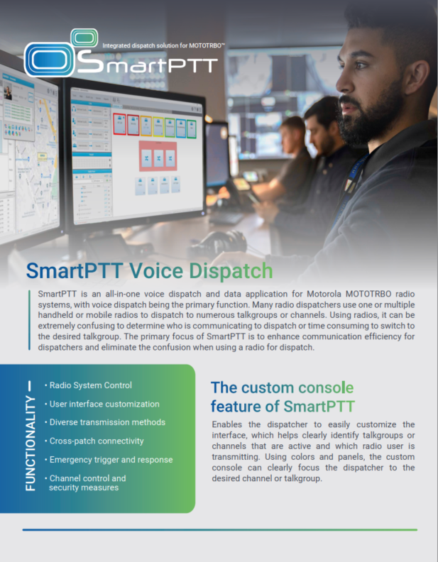 SmartPTT Voice Dispatch Leaflet